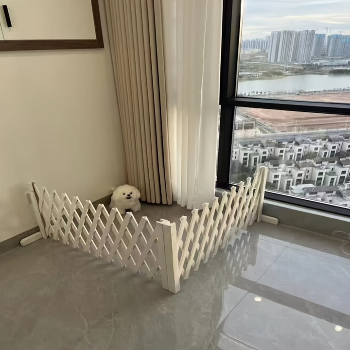 Cerco de madera para perros al aire libre, originalmente de madera y carbonizada, aislamiento de seguridad interior, adecuado para todas las estaciones, uso con puerta de casa, jardín fácil de ensamblar.