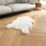 Alfombra de piel sintética de 1 pieza, alfombra de piel de animal de imitación para sala de estar, dormitorio, suelo, sofá, silla