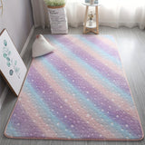 Suave Alfombra con Brillo Nocturno, Alfombra Rectangular Suave y Acogedora con Brillo Nocturno, Lavable a Mano y Perfecta para Dormitorio o Espacio Interior