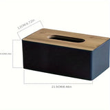 1 Unidad, Caja De Pañuelos Simple, Cubierta De Caja De Pañuelos, Portapañuelos Rectangular De Plástico, Caja De Almacenamiento De Pañuelos, Para Baño, Sala De Estar, Dormitorio, Encimera De Tocador, Decoración Del Hogar, Accesorios De Baño