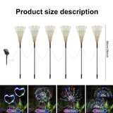 6 piezas/4 piezas - 360/240 luces solares LED para jardín, con 8 modos de iluminación, luces de cuerda para exteriores, luces decorativas solares DIY, adecuadas para centros comerciales, calles, patios, caminos, césped, fiestas y decoraciones de bodas (m