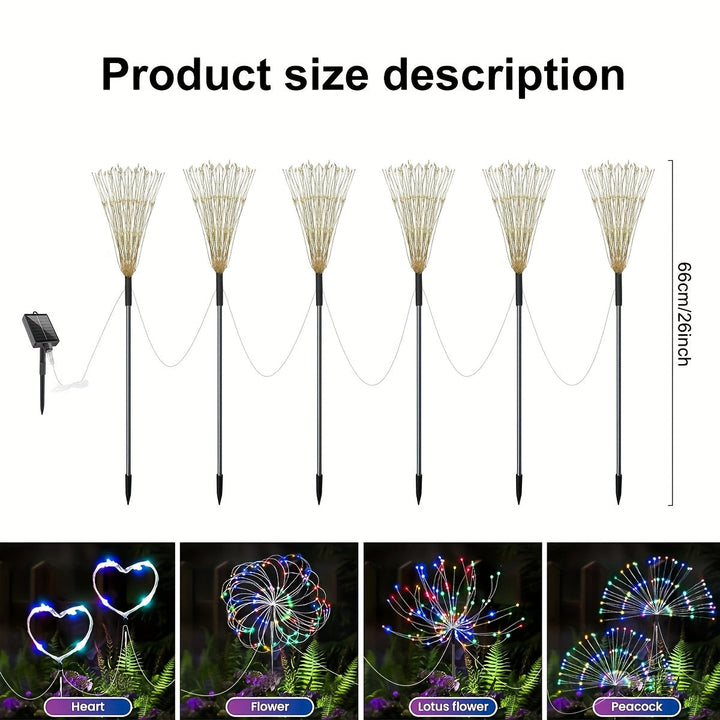 6 piezas/4 piezas - 360/240 luces solares LED para jardín, con 8 modos de iluminación, luces de cuerda para exteriores, luces decorativas solares DIY, adecuadas para centros comerciales, calles, patios, caminos, césped, fiestas y decoraciones de bodas (m