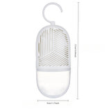 Deshumidificador Reutilizable para Armario con Colector de Agua y Gancho - Caja de Almacenamiento Colgante Antimoho para Guardarropa, Armario