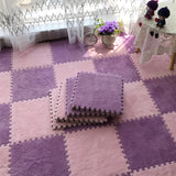 12 piezas Alfombras de Área Suaves, Baldosas de Alfombra de Poliéster Cuadradas, Alfombras Interbloqueables Lavables, 29.97 x 29.97 cm, con Lavar a Mano Sólo, para Dormitorio, Sala de Estar y Ventana de Bahía