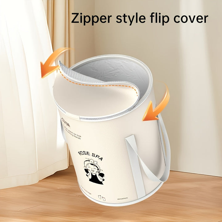 Cubo de baño de pies portátil y plegable para el hogar con aislamiento y altura sobre la pantorrilla