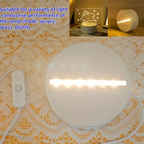 Base LED 3D Compacta para Arte en Vidrio - Alimentada por USB, Luz Blanca Cálida, Diseño Elegante en Negro, Luz Nocturna Ideal para Exhibiciones de Arte en Cristal y Vidrio en Dormitorio, Sala de Estar o Oficina (Pilas No Incluidas)