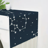 1 pieza de Cubierta para Electrodomésticos con Estampado de Estrellas para Nevera y Lavadora - Tela de Poliéster Duradera, Protector Lavable Antipolvo con Diseño Elegante de Cielo Nocturno Estrellado, Apta para Electrodomésticos Estándar, Protección para