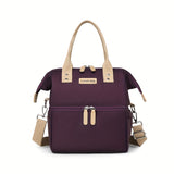 Estuche de Almuerzo Aislado con Gran Capacidad y Estilo, Bolsa de Almacenamiento Casual para Moda, Mantiene Caliente o Frío, Ideal para el Trabajo y Camping, Sin Contacto con los Alimentos