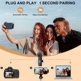 Micrófono de solapa inalámbrico profesional, micrófono inalámbrico para smartphones, laptops, grabación de videos, transmisión en vivo, entrevistas y video blogs