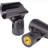 5 piezas de clips de micrófono antishock dorados, conversión de pernos, marco de rosca 3/8" a 5/8", diseño metálico duradero para accesorios de conectores XLR seguros, marco antishock | Acabado metálico elegante | Construcción metálica duradera, accesori