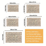 Alfombra de Terciopelo/850g/m², Diseño Geométrico Moderno a Cuadros, Inspiración Persa para Banquetes y Bodas, Elegancia Clásica con Experiencia Lujosa y Arte en Espacios al Aire Libre - Lavable a Máquina, Ideal para Jardines, Patios y Fiestas - Varios T