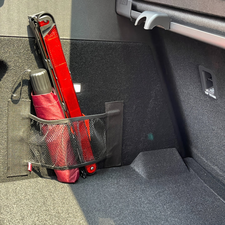 1pc Organizador de Maletero de Coche de Malla Elástica de Nylon Duradero - Accesorios Interiores de Vehículo Red de Almacenamiento, Bolsillo de Carga Colgante para Respaldo de Asiento Trasero, No Se Necesita Electricidad, Negro, Almacenamiento y Organiza