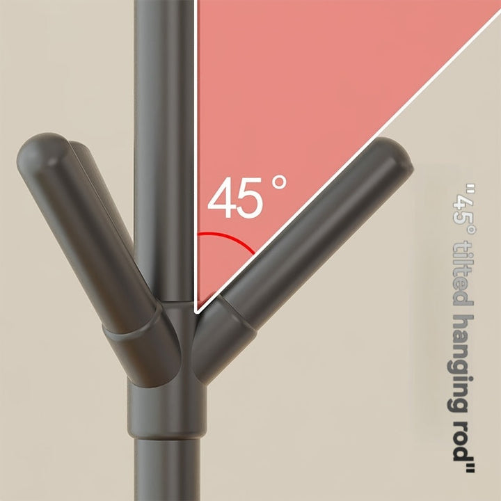 Perchero de Árbol Autónomo de Plástico Resistente - Diseño Multiusos para Ahorrar Espacio, Capacidad de 27.22 KG, Solución Moderna para Hogar y Oficina, Organizador de Sombreros, Bolsas, Toallas y Ropa, Estante Portátil para Armarios