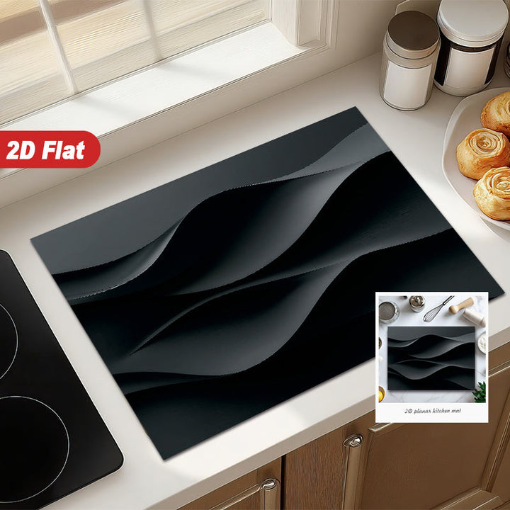 1 pieza Cubierta de Cocina Abstracto Diseño 2D Patrón - 71.12cm x 52.07cm Resistente a Arañazos y al Calor, Fácil Limpieza para Placas Inductoras, Cerámicas y Estufas, Decoración Moderna, Protector de Encimera, Material Easyclean