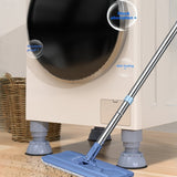 1 JUEGO (4 piezas/JUEGO) Base de lavadora y secadora de altura ajustable, cojín de plástico antivibratorio, base a prueba de humedad para electrodomésticos y muebles, se adapta a lavadoras, secadoras, refrigeradores, sofás y sillas.