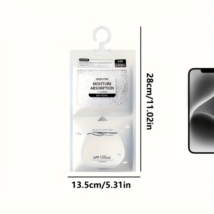 25/20 (Versión Extra) 70,54/56,43 oz Desecante, Bolsa Absorbente de Humedad Colgante - Perfecta para Armarios, Dormitorios y Baños. El Diseño de la Bolsa Absorbente de Humedad Colgante. Artículos Domésticos Resistentes al Humo para Dormitorios.