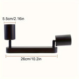 Linterna de techo con 1 lámpara y 2 bombillas, diseño giratorio, ideal para salas, dormitorios, cocinas y comedores (base GU10 - bombilla no incluida)