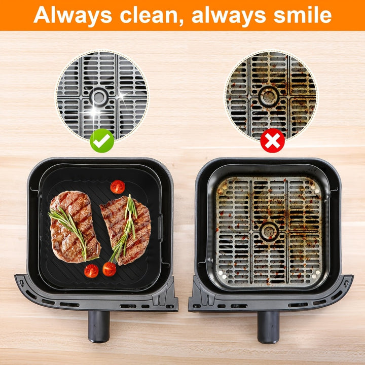 Liner de aire de silicona, reutilizable antiadherente, para freidora de aire Philips 3000/NA350 Tefal9018, bandeja de horno, sartén de parrilla