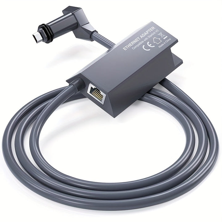 Adaptador Ethernet Starlink Gen 2, 1200 Mbps - Adaptador de red Gigabit RJ45 con alimentación USB, compatible con SmartThings y Alexa, conexión Plug & Play para enrutador externo Starlink V2 y V1, accesorio tecnológico moderno, conexión de alta velocidad