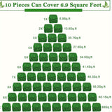 Pared de Hierba Artificial, 25cm x 25cm (10 o 20 piezas de Paneles de Pared Verde Artificial, Protección UV Paneles de Buxo Verde, Decoración de Pared de Plantas para Interiores y Exteriores y Cubierta de Valla para Privacidad