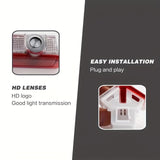 2 piezas de lámpara de puerta, proyector LED de sombra fantasma, láser educado para Mercedes, sin batería.