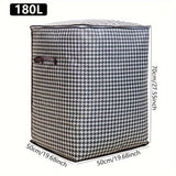1pc Bolsa de Almacenamiento para Ropa, Bolsa Plegable con Estampado de Espiga, Bolsa Grande para Edredones, Organización y Almacenamiento del Hogar, Bajo la Cama