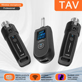 Sistema de micrófono inalámbrico XLR profesional con enchufe, transmisor y receptor XLR para guitarra eléctrica, adecuado para micrófonos dinámicos BETA58, SM58 y SM57, mezclador de audio, guitarra eléctrica y bajo, adecuado para DJ, bar y karaoke.