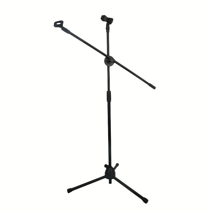 Soporte de Micrófono para Suelo Metálico Soporte Triple para Dos Micrófonos Soporte Flexible para Instrumentos Musicales