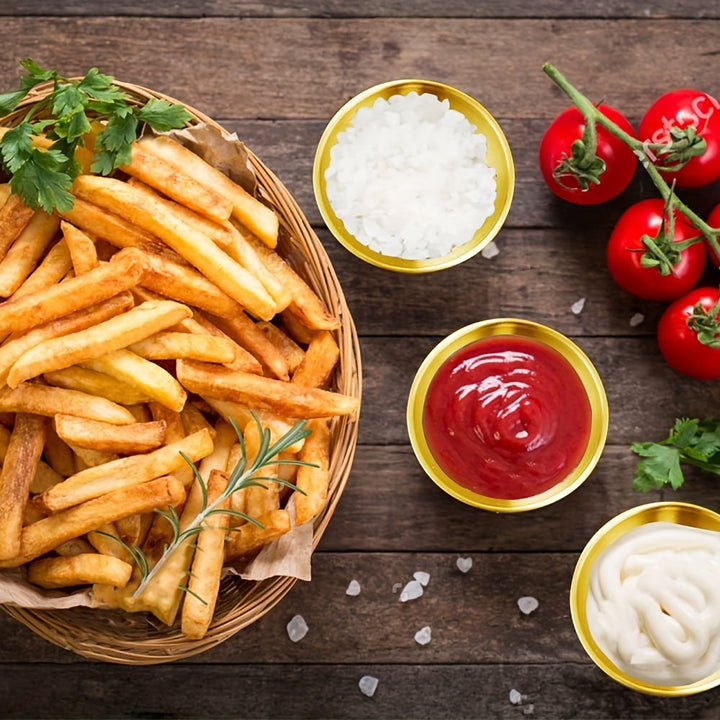 3/5/15 piezas de plato de salsa dorada de lujo, mini tazón de salsa individual de acero inoxidable premium y palillos, plato de condimentos redondo adecuado para sushi/tortilla mexicana/papas fritas, plato de aperitivo, accesorios para bandejas de delica