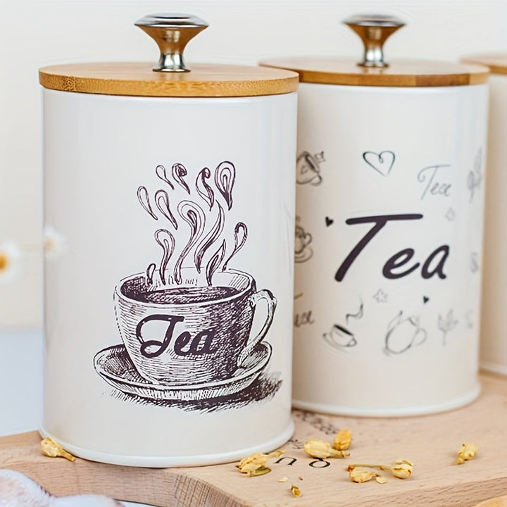 3 recipientes de almacenamiento, frascos para alimentos con tapas y sellos, cajas multifuncionales duraderas para azúcar, té y café, organización del hogar