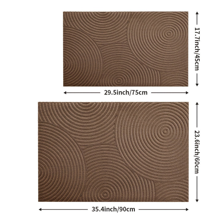 Alfombra de Puerta 1pc, Alfombra Redonda para la Entrada, Tapetes Antideslizantes y Absorbentes Lavables para la Puerta Principal Interior, Decoración de Primavera y Navidad