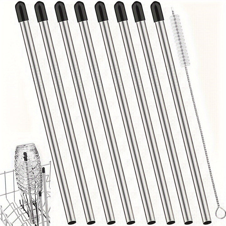 Insertos para Lavavajillas de Botellas, Compatibles con Soda-Stream, Soporte para Botellas en el Lavavajillas, Portabotellas de Acero Inoxidable para Lavavajillas, Juego de 8+1 para Cesta de Platos