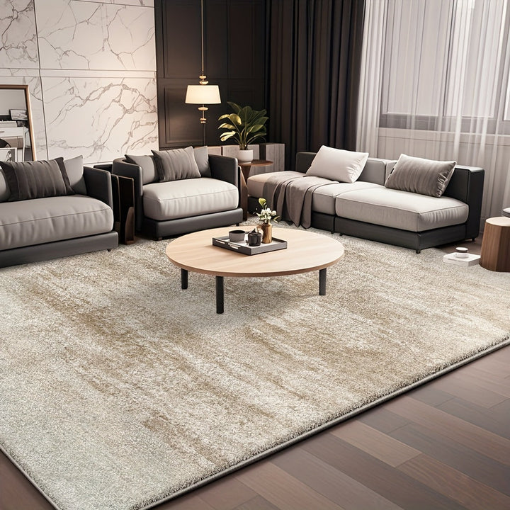 Alfombra de Terciopelo 850g/m² Estilo Retro con Cristales, Tejido Plano Ligero y Rayas para Oficina o Jardín - Antideslizante, Diseño Nórdico Geométrico Elegante en Varios Tamaños, Adecuada para Sala, Dormitorio o Comedor, Textura Suave y Cálida que Apor