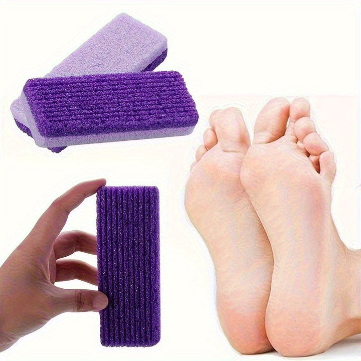 1/2pcs Esponja de Piedra Abrasiva Reutilizable para Pies, Exfoliante Duro Beige Claro para Cuidado del Pie, Herramientas de Pedicura, Productos SPA para Uñas