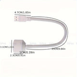 2 Piezas Lámpara Secadora de Uñas USB - Luz de Curado LED Rápida, Secadora de Uñas con USB sin Pantalla, Portátil para Hogar, Salón, Pedicura - Lámpara Compacta para Manicura y Pedicura Rápida, Diseño Elegante, Cuerpo Ligero de Plástico, Construcción Dur