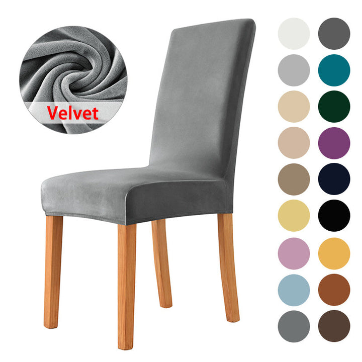 1, 2 o 4 fundas de silla de terciopelo elástico de lujo - Duraderas, resistentes al desgaste, súper suaves, aptas para mascotas, estilo contemporáneo, tela elástica y diseño moderno, ideales para hogar, hotel o restaurante