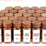 Juego de 12/6 frascos para especias de vidrio, resistentes a la humedad y al óxido, ideales para organizar condimentos en la cocina