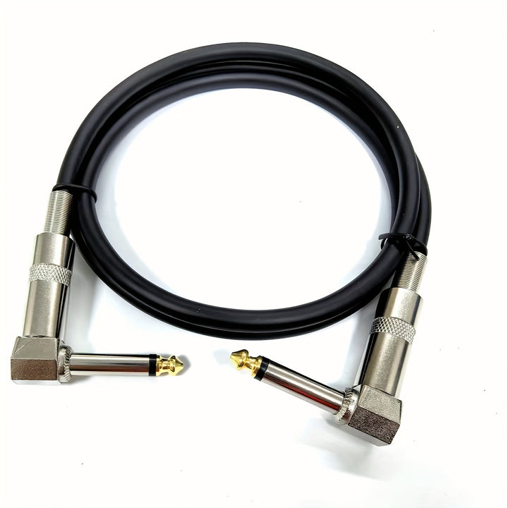 Cable de Audio Macho a Macho de 1m y 6.5mm con Conectores Chapados en Oro - Diseño Flexible y Sin Enredos para Transmisión de Sonido de Alta Calidad - Ideal para Amplificadores, Altavoces y Receptores, Cable de Transmisión de Sonido | Cable Helicoidal |