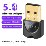 Adaptador de red inalámbrica USB 5.4, receptor de cifrado inalámbrico para perros USB, adecuado para computadoras/auriculares/teclado/ratón/altavoces, alimentado por USB, plug-and-play, inalámbrico, no requiere controlador, externo