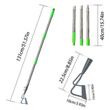 Rastrillo de césped Pala para césped Jardín deshierbador agrícola Rastrillo suave para tierra del jardín