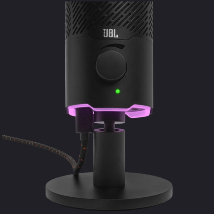 Quantum Stream Micrófono USB, Diseñado para Streaming, Grabación y Gaming con Silencio Fácil, Control de Volumen y Montaje Universal