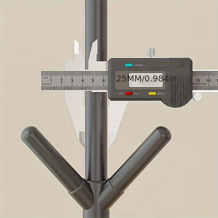 Perchero de Árbol Autónomo de Plástico Resistente - Diseño Multiusos para Ahorrar Espacio, Capacidad de 27.22 KG, Solución Moderna para Hogar y Oficina, Organizador de Sombreros, Bolsas, Toallas y Ropa, Estante Portátil para Armarios