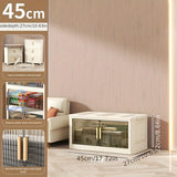 Armario de almacenamiento multicapa sin instalación con gran espacio y panel transparente para fácil acceso. Adecuado para salones, dormitorios, baños, etc. Ideal para guardar juguetes, ropa, snacks, etc