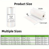 Bolsas de sellador de vacío AGASHE de 15 metros (opciones de 20/25/28/30 cm) - Clase alimentaria, diseño reforzado y hermético para carne, pescado, verduras, compatible con todas las máquinas de vacío.