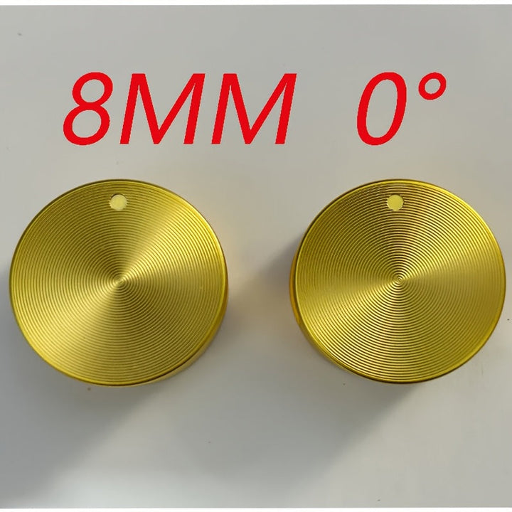 2 unidades de 6mm 8mm Mango de estufa de gas de cocina dorado Accesorios metálicos multifuncionales para horno de cocción perilla de interruptor
