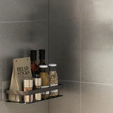 Estantes de pared que ahorran espacio para baño y cocina - Instalación sin taladro, plástico duradero, ideal para almacenar artículos de tocador, cosméticos y artículos varios, solución de almacenamiento para baño | Estantes de pared modernos | Estantes