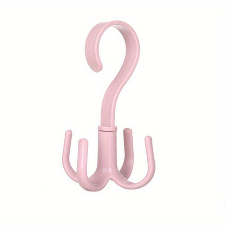 1 gancho giratorio ahorrador de espacio, organizador de ropa para armario, colgador de bolsos, zapatos, cinturones y bufandas