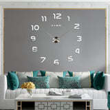1pc Pegatina de Reloj de Pared Acrílico Luminoso, Reloj Decorativo Redondo Silencioso a Pilas para Sala de Estar y Dormitorio, Estilo Europeo para Decoración del Hogar DIY, No Incluye Pilas