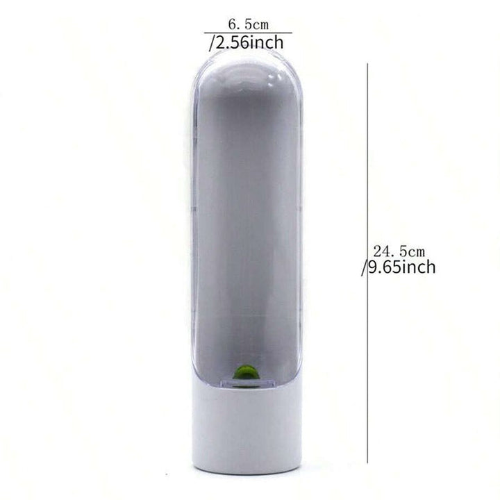 Recipiente de almacenamiento de alimentos de vainilla, dispositivo para verduras, taza fresca de vainilla, contenedor de brotes de bambú, recipientes para verduras en el refrigerador, contenedores para hierbas y cilantro, conservador de comida para nevera