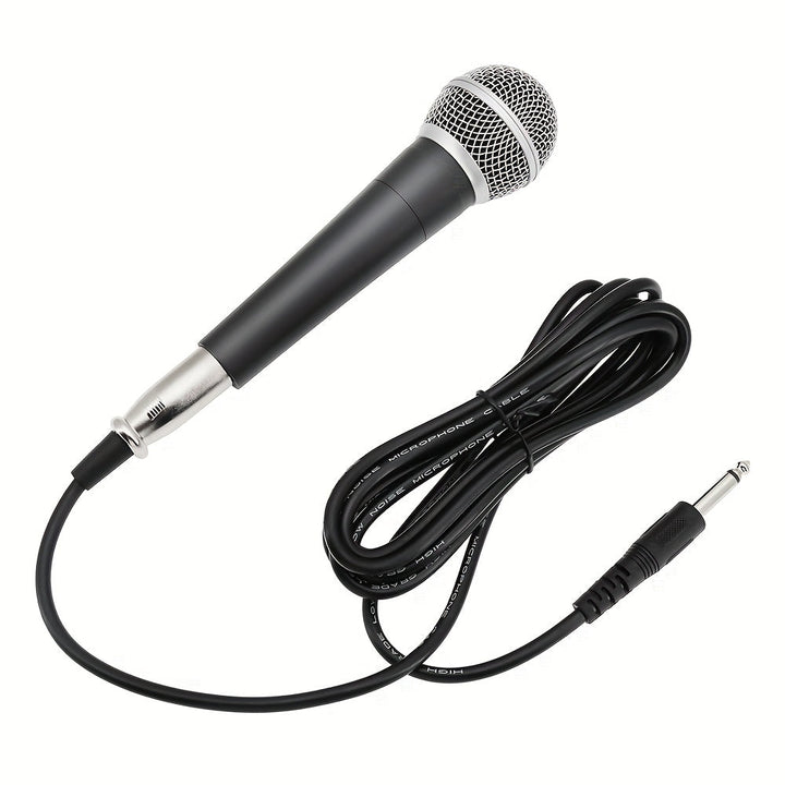 [Micrófono Dinámico Cardioide con Cable] BOMGE Micrófono Dinámico Cardioide con Cable SM58LK de Metal - Micrófono Vocal Legendario de Mano con Cable XLR de 3m 6.35mm - Actuación en Escenario DJ Karaoke BBOX Grabación Vocal Show en Vivo Transmisión en Viv